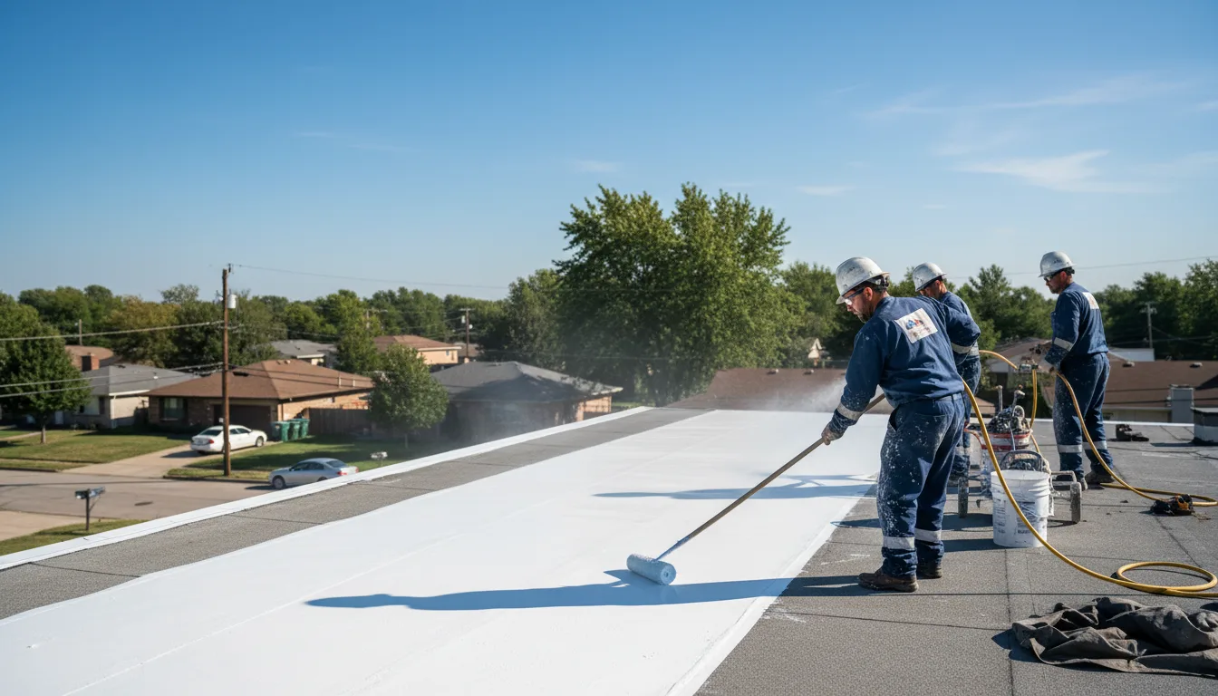 Commercial roof coating in Raymond, MS near me